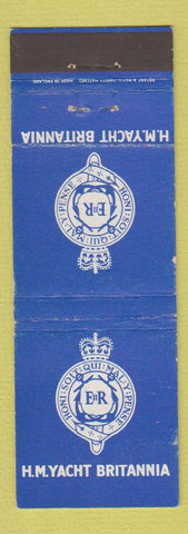 Matchbook Cover - HM Yacht Britannia Military UK WORN