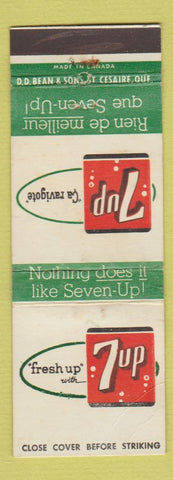 Matchbook Cover - 7Up Soda QC Canada Rien de Meilleur Que