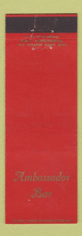 Matchbook Cover - Ambassador Bar Bay City MI