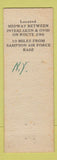 Matchbook Cover - Happy Lnding Restaurant Ovid Interlaken NY