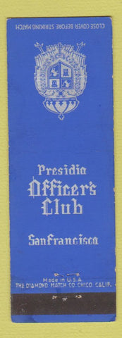 Matchbook Cover - Presidio Officer's Club San Francisco CA