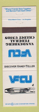 Matchbook Cover - Vandenberg Air Force Base Credit Union CA Lompoc Santa Maria