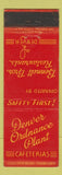 Matchbook Cover - Bennett Bros Restaurants Denver Colorado Ordnance Plant