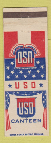 Matchbook Cover - USO Canteen Sterling Trucks Milwaukee WI