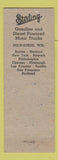Matchbook Cover - USO Canteen Sterling Trucks Milwaukee WI