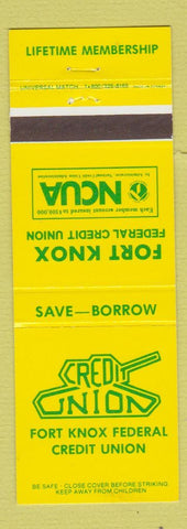 Matchbook Cover - Credit Union Fort Knox KY