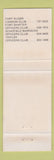 Matchbook Cover - US Army Officers Club Hawaii WEAR