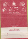 Matchbook Cover - China Garden Restaurant Antwerp 40 Strike