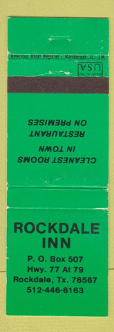 Matchbook Cover - Rockdale Inn Rockdale TX
