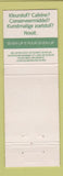 Matchbook Cover - 7Up Soda Foreign WEAR