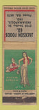 Matchbook Cover - Jackson Foods Indianapolis IN pinup WORN