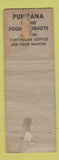 Matchbook Cover - Jackson Foods Indianapolis IN pinup WORN