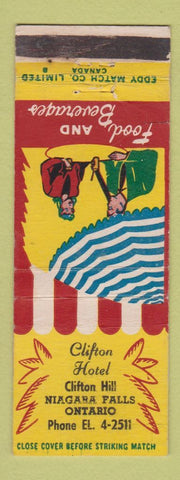Matchbook Cover - Clifton Hotel Niagara Falls ON