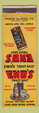 Matchbook Cover - Eno's Fruit Salt Antacid Laxative WEAR