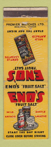 Matchbook Cover - Eno's Fruit Salt Antacid Laxative WEAR