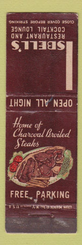 Matchbook Cover - Isbell's Restaurant Chicago IL WORN