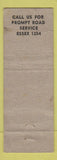 Matchbook Cover - King's Gulf oil gas Essex MD WORN