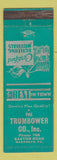 Matchbook Cover - Trumbower Lumber Nazareth PA