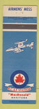 Matchbook Cover - Royal Candian Air Force Station MacDonald MB Manitoba