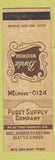 Matchbook Cover - Puget Supply Lumber Seattle WA