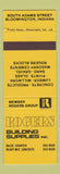 Matchbook Cover - Rogers Building Supply Lumber Concrete Bloomington IN