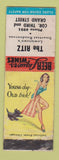 Matchbook Cover - Ritz Lewistown PA pinup WEAR