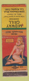 Matchbook Cover - Midway Grill Los Angeles CA pinup WORN