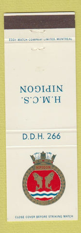 Matchbook Cover - HMCS Nipigon DDH Canada Navy