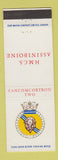 Matchbook Cover - HMCS Assiniboine Canada Navy