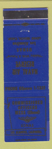 Matchbook Cover - Officers Mess Usnas Los Alamitos CA Naval Air Reserve WEAR