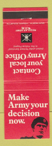 Matchbook Cover - Army Recruiting New Zeland
