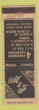 Matchbook Cover - Merchants Farmers Insurance Bank of Portsmouth VA WEAR