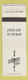 Matchbook Cover - NCO Open Mess Wright Patterson Air Force Base OH