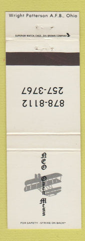Matchbook Cover - NCO Open Mess Wright Patterson Air Force Base OH