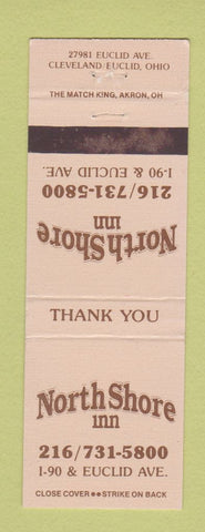 Matchbook Cover - North Shore Inn Cleveland Euclid OH