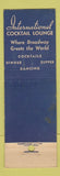 Matchbook Cover - International Casino New York City