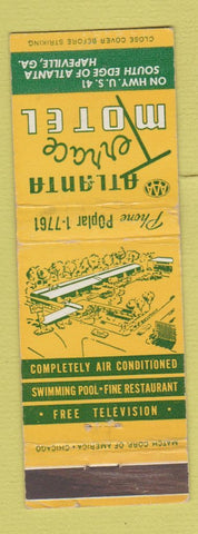 Matchbook Cover - Atlanta Terrace Motel Hapeville GA