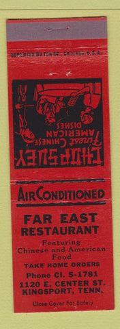 Matchbook Cover - Far East Restaurant Chinese Kingsport TN
