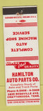 Matchbook Cover - Hamilton Auto Parts Chattanooga TN