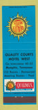 Matchbook Cover - Quality Courts Motel Memphis TN