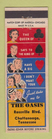 Matchbook Cover - The Oasis Chattanooga TN