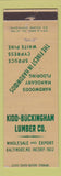 Matchbook Cover - Kidd & Buckingham Lumber Baltimore MD WEAR