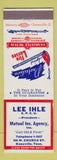 Matchbook Cover - Lee Ihle Insurance Knoxville TN
