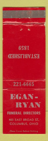 Matchbook Cover - Egan Ryan Funeral Home Columbus OH WEAR