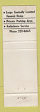 Matchbook Cover - Egan Ryan Funeral Home Columbus OH WEAR