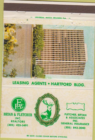 Matchbook Cover - Bryan Fletcher Realtors Orlando FL 40 Strike