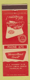 Matchbook Cover - Homestead Court Motel Franklin KY Quality Courts