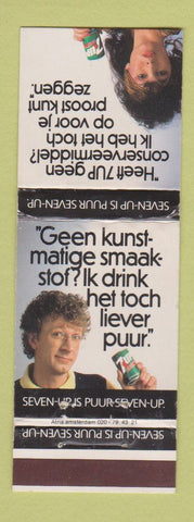 Matchbook Cover - 7Up Soda Foreign WEAR