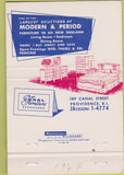 Matchbook Cover - Canal Furniture Showrooms Providence RI 40 Strike