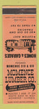 Matchbook Cover - Momence Lumber IL